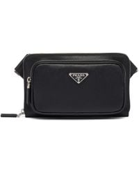 Prada - Schultertasche Aus Saffiano-leder - Lyst