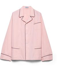 Prada - Camisa De Algodón, Mujer, Talla - Lyst