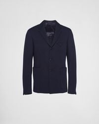 Prada - Single-breasted Cashmere And Wool Jacket - Lyst