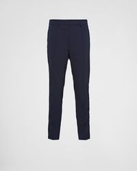 Prada - Stretch Technical Fabric Pants - Lyst