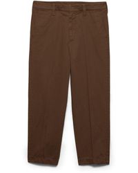 Prada - Cotton Gabardine Pants - Lyst