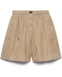 Prada - Washed Re-Nylon Shorts - Lyst