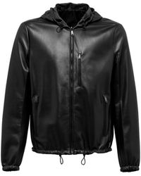 Prada - Reversible Nappa Leather Jacket - Lyst