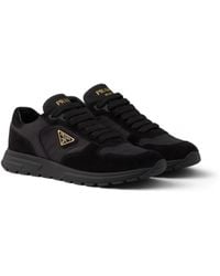 Prada - Prax 2.0 Re-Nylon And Suede Sneakers - Lyst