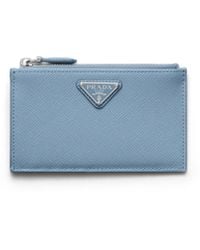 Prada - Saffiano Leather Card Holder - Lyst