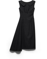 Prada - Re-Wool Dress, Anthracite - Lyst
