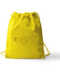 Prada - Mochila Con Cordón De Re-Nylon - Lyst