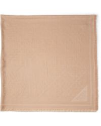 Prada - Symbole Silk And Wool Jacquard Shawl - Lyst