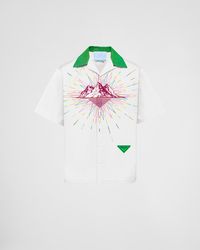 Prada - Timecapsule Printed Cotton Shirt - Lyst