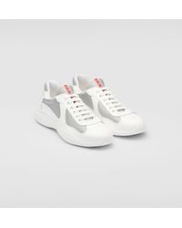Prada - America's Cup Patent Leather & Technical Fabric Sneakers - Lyst