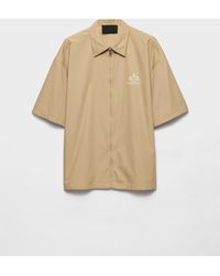 Prada - Chemise À Logo Imprimé - Lyst