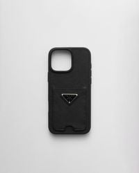 Prada - Saffiano Leather Case For Iphone 16 Pro Max - Lyst