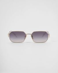 Prada - Sunglasses With Triangle Logo - Lyst