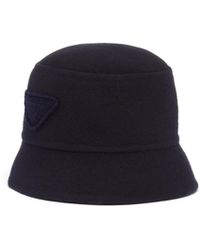 Prada - Sombrero De Pescador De Paño Velur, Hombre, Talla - Lyst