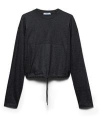 Prada - Long-Sleeved Wool And Cashmere T-Shirt - Lyst
