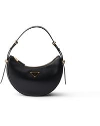 Prada - Arqué Mini Leather Shoulder Bag - Lyst
