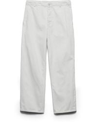 Prada - Regular Bleached Denim Jeans, Sky - Lyst