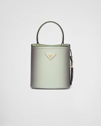 Prada - Small Panier Saffiano Leather Bag - Lyst