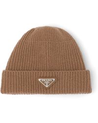 Prada - Beanie Aus Wolle Und Kaschmir - Lyst