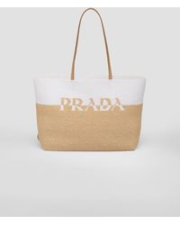 Prada - Tote Bag Aus Häkelarbeit - Lyst
