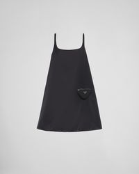 Prada - Re-Nylon Sleeveless Dress With Pouch - Lyst