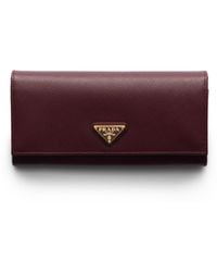 Prada - Große Geldbörse Aus Saffiano-Leder, Damen - Lyst