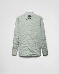 Prada - Technical Cotton Shirt - Lyst