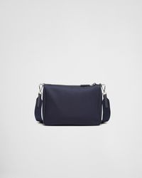 Prada Re-Nylon and Saffiano leather shoulder bag - Kaialux