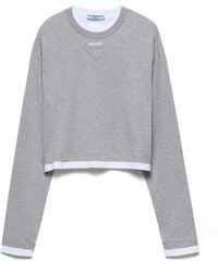 Prada - Cotton Jersey Layered-Effect T-Shirt - Lyst