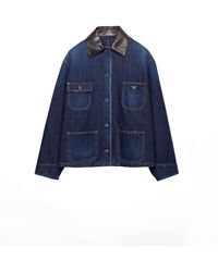 Prada - Denim Trucker Jacket - Lyst