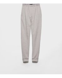 Prada - Cotton Fleece Joggers - Lyst