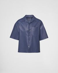 Prada - Nappa Leather Shirt - Lyst