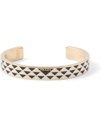Prada - Enameled Metal Bracelet - Lyst