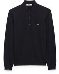 Prada - Wool Polo Sweater - Lyst