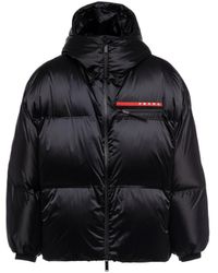 Prada - Chaqueta De Plumón Holgada De Re-Nylon Técnico, Mujer, Talla - Lyst