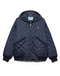 Prada - Re-Nylon Blouson Jacket With Hood - Lyst
