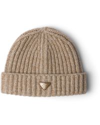 Prada - Mütze Aus Mouliné-Kaschmir Und Wolle, Herren, Größe - Lyst