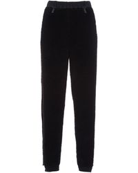 Prada - Fleece And Recycled Technical Fabric Joggers - Lyst