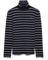 Prada - Striped Wool Turtleneck Sweater - Lyst