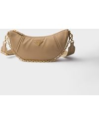 Prada - Demi-Lune Re-Nylon Shoulder Bag - Lyst