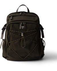 Prada - Speedrock Re-Nylon And Leather Backpack - Lyst