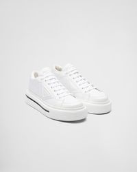 Prada Synthetic Macro Re-nylon And Brushed Leather Sneakers in 