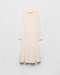 Prada - Robe Midi En Tissu De Soie - Lyst