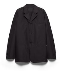 Prada - Single-Breasted Technical Cotton Jacket - Lyst