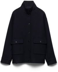Prada - Double Cashwool Jacket - Lyst