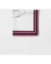 Prada - Printed Silk Twill Jacquard Scarf - Lyst