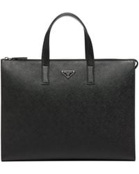 Prada - Saffiano Tote Bag - Lyst