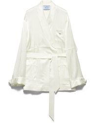 Prada - Silk Robe - Lyst