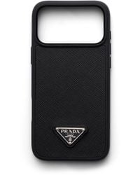 Prada - Saffiano Leather Case For Iphone 17 Pro Max - Lyst