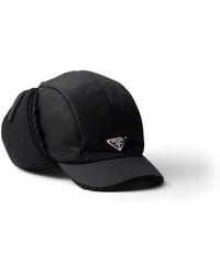 Prada - Gorro Estilo Cazador De Lana Y Nylon Reciclado - Lyst